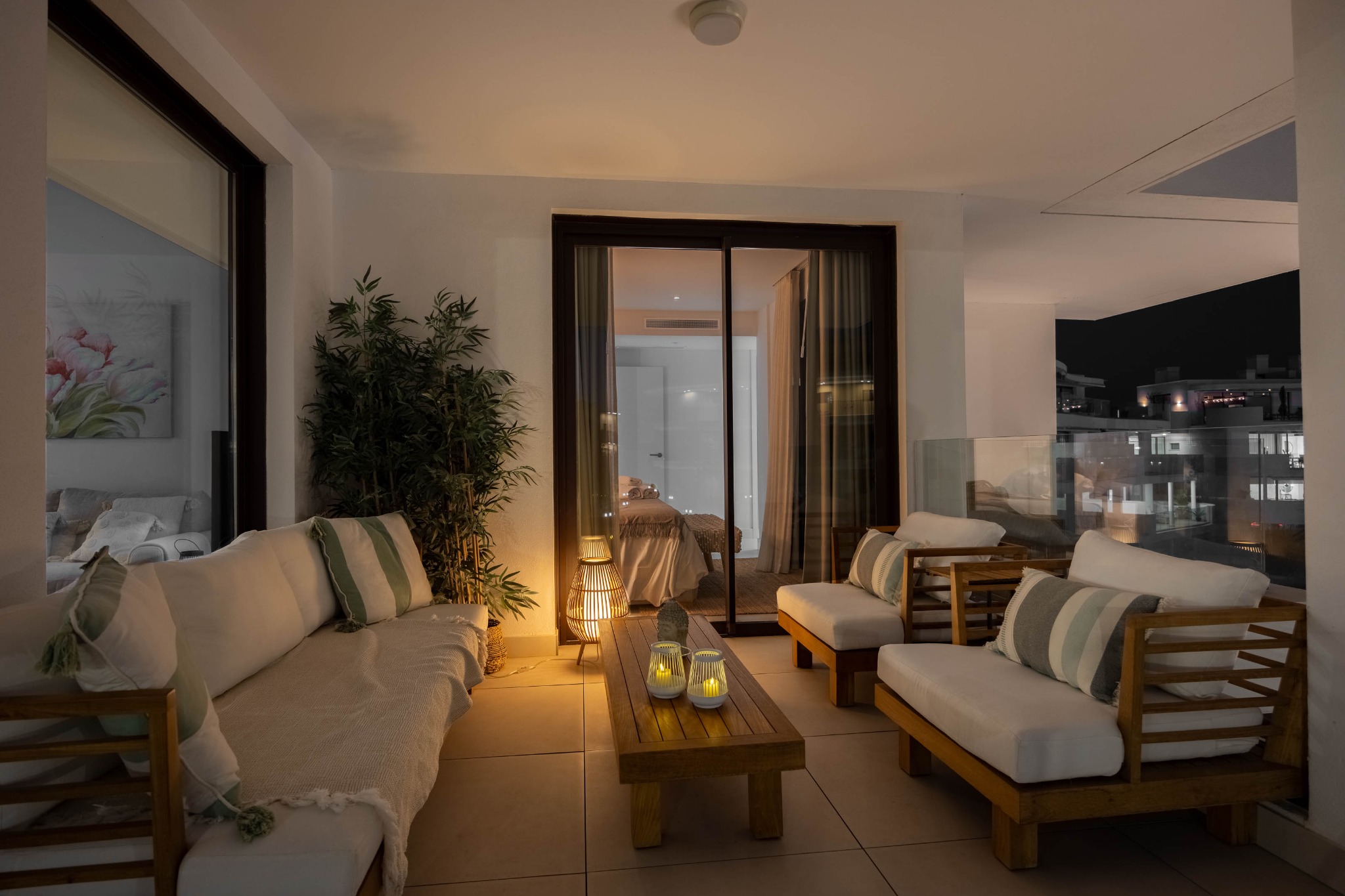 Terrace in the evening